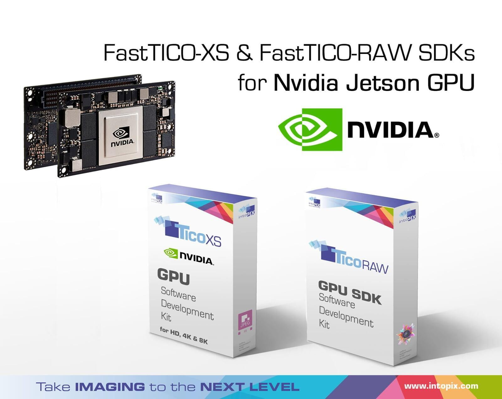 intoPIX releases the FastTICO-XS and FastTicoRAW SDKs for Nvidia Jetson GPU